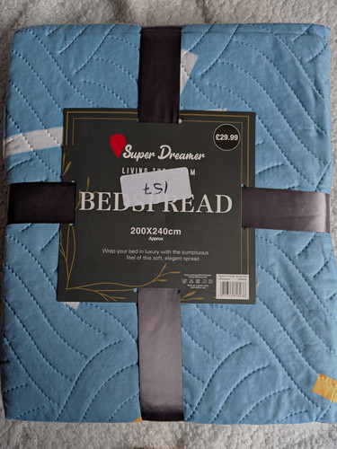 Super dreamer quilted blue - super,