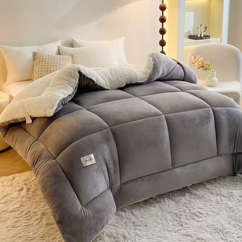 Flannel sherpa fleece - fleece, quilted