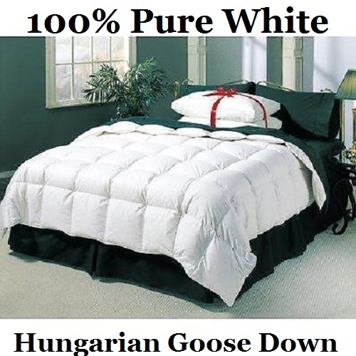 100 pure hungarian goose down - 100%,