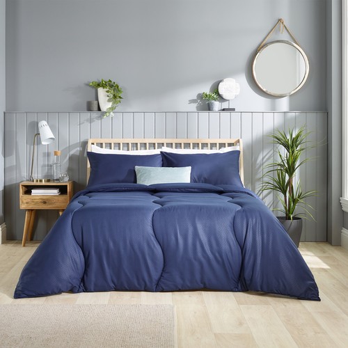 Coverless duvet with navy - with,